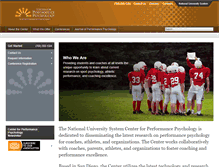 Tablet Screenshot of centerforperformancepsychology.org